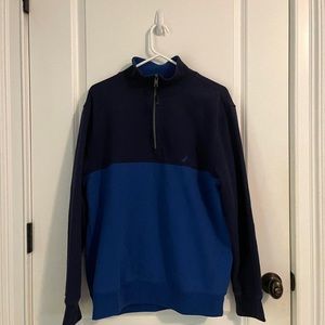 Vintage Blue Nautica 1/4 Zip Sweatshirt